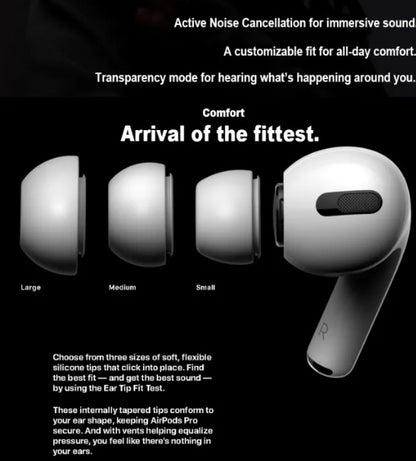 Airpods Pro Anc | Pro 2 Type C | Active Noise Cancellation | Wireless Earbuds Bluetooth 5.0, Super Sound Bass, Charging Case and Extra Ear-Buds, Pop-Up Feature Compatible with All Devices |