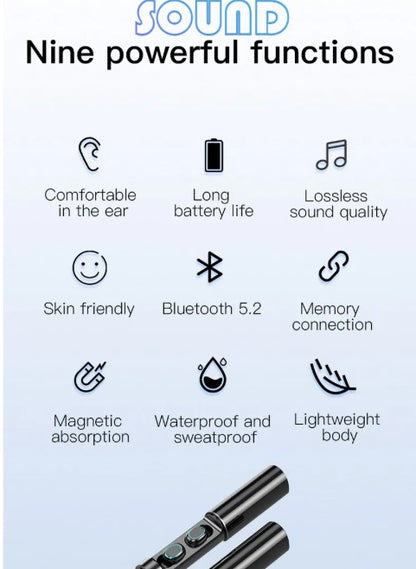 BQ 40 Wireless Bluetooth 5.3 Earbuds Noise Cancelling Earphones Stereo HiFi Sound Sport Headphones Touch Control Game Headsets Gaming Earbuds