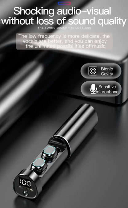 BQ 40 Wireless Bluetooth 5.3 Earbuds Noise Cancelling Earphones Stereo HiFi Sound Sport Headphones Touch Control Game Headsets Gaming Earbuds
